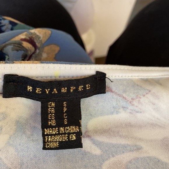 Revamped blue wraparound dress - Picture 3 of 3